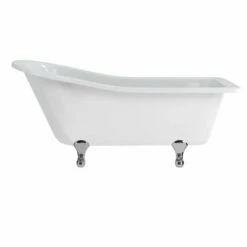 Burlington Harewood 1690 X 730mm Freestanding Bath No Tap Holes - White - E1