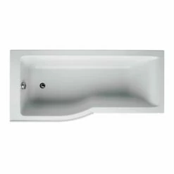 Ideal Standard Connect Air 1700x800mm Idealform Left Hand Shower Bath - White - E108101