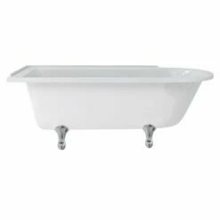 Burlington Hampton 1690 X 750mm Freestanding Left Hand Shower Bath No Tap Holes - E13