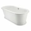 Burlington London Round 1800 X 850mm Freestanding Soaking Bath No Tap Holes - White - E18