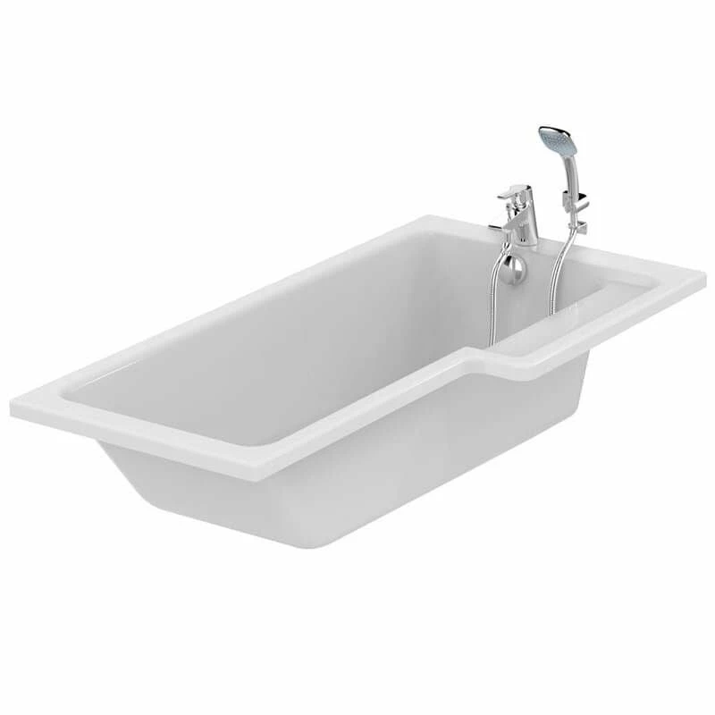 Ideal Standard Tempo Cube 1700x850mm Idealform Plus+ Right Hand Shower Bath - White - E259801