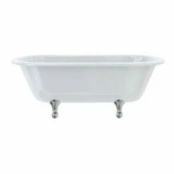 Burlington Windsor Double Ended 1690 X 745mm Freestanding Bath No Tap Holes - White - E3
