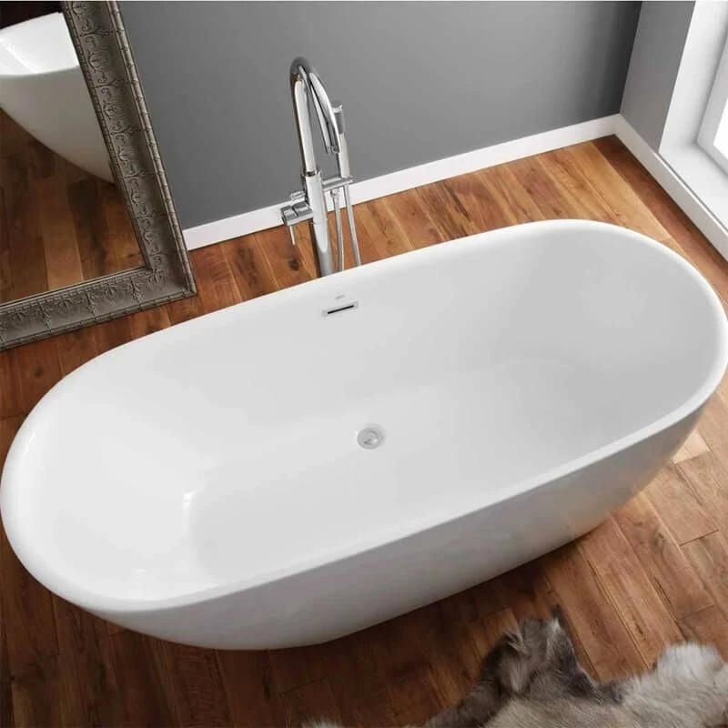 April Harrogate 1700mm X 750mm Freestanding Bath No Tap Holes - 74001-1700D - Image 2