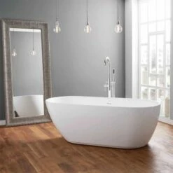 April Harrogate 1700mm X 750mm Freestanding Bath No Tap Holes - 74001-1700D