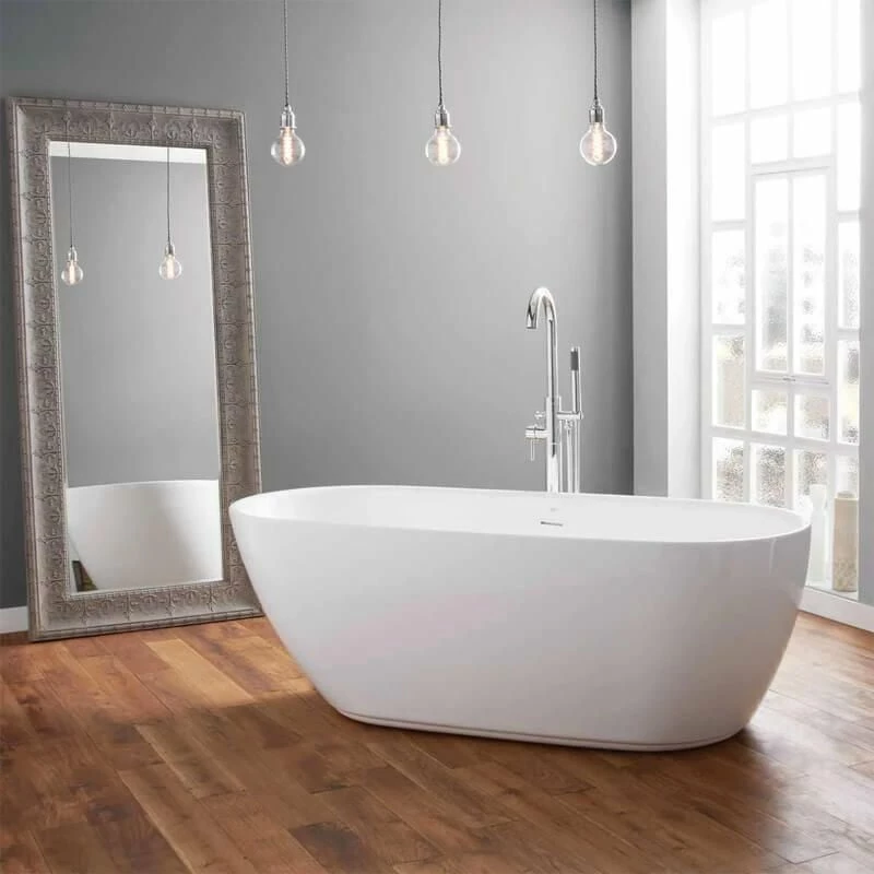 April Harrogate 1700mm X 750mm Freestanding Bath No Tap Holes - 74001-1700D