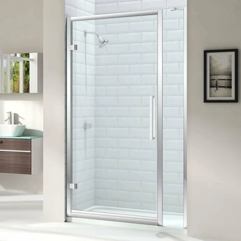 Merlyn 8 Series Hinge Shower Door With Merlyn MStone Tray 760mm - MS81210 - Image 3