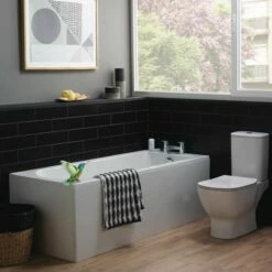 Ideal Standard TESI Rectangular Bath 0 Tap Holes 1700x700mm - White - T000701