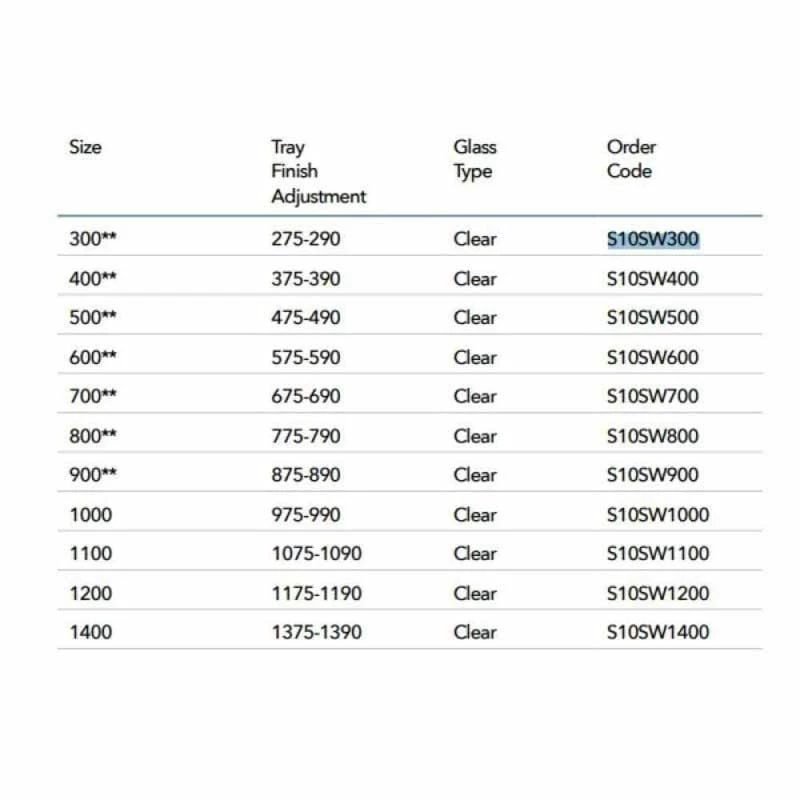 Merlyn 10 Series Shower Wall With Wall Profile Only 300mm - S10SW300 - Image 4
