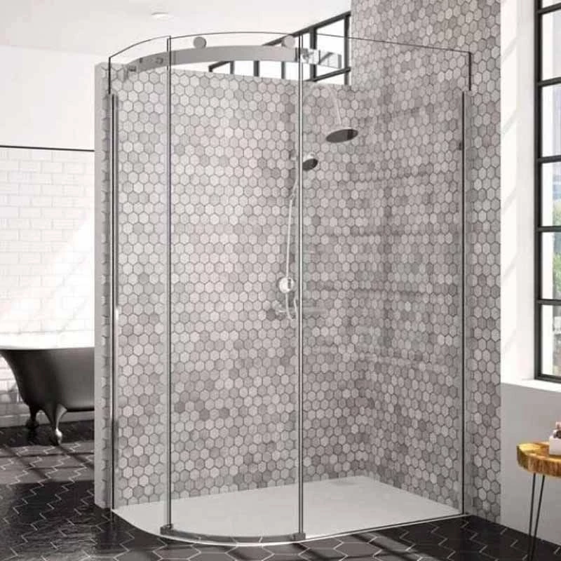 Merlyn 10 Series 1 Door Offset Quadrant Shower Enclosure Left Hand With Tray 1400 X 800mm - M10148HBL