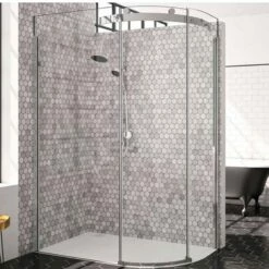Merlyn 10 Series 1 Door Offset Quadrant Shower Enclosure Right Hand With Tray 1400 X 800mm - M10148HBR