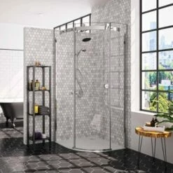 Merlyn 10 Series 1 Door Quadrant Shower Enclosure Right Hand With Tray 800mm - MS103211CR