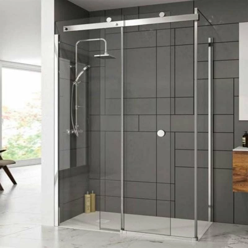 Merlyn 10 Series Sliding Shower Door Left Hand With Tray 1700mm - MS1081700CHL - Image 2