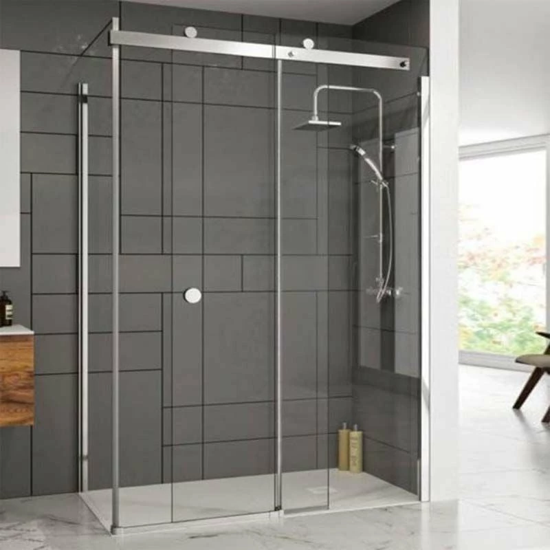 Merlyn 10 Series Sliding Shower Door Right Hand With Tray 1400mm - MS108291CR - Image 2