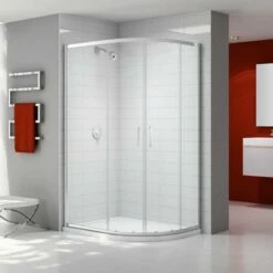 Merlyn Ionic Express Offset Quadrant Shower Enclosure - 2 Sliding Shower Door - 1200x900mm - A0302IH