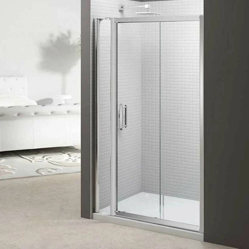 Merlyn 6 Series Sliding Shower Door And Inline Panel - 1700mm Shower Door 1840-1915mm - M68281P2H