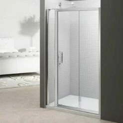 Merlyn 6 Series Sliding Shower Door And Inline Panel - 1700mm Shower Door 1765-1840mm - M68281P1H