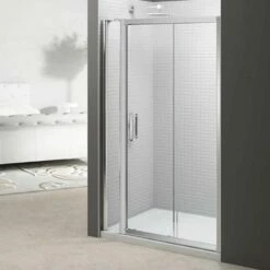 Merlyn 6 Series Sliding Shower Door And Inline Panel - 1600mm Shower Door 1740-1815mm - M68271P2H