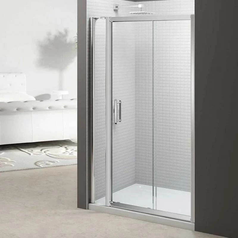 Merlyn 6 Series Sliding Shower Door And Inline Panel - 1600mm Shower Door 1740-1815mm - M68271P2H