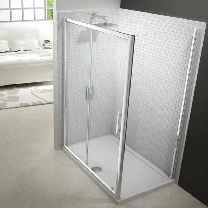 Merlyn 6 Series Sliding Shower Door Including Merlyn MStone Tray 1700mm - MS68281 - Image 2