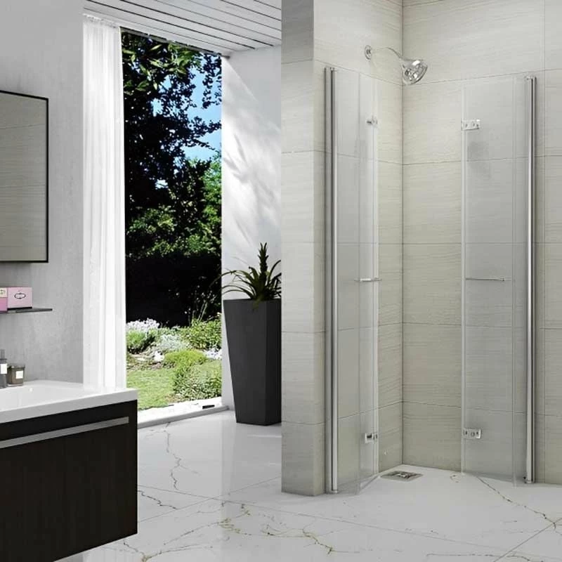 Merlyn 8 Series Double Folding Showerwall 800 X 800mm - M86102H - Image 2