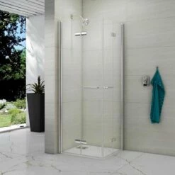 Merlyn 8 Series Double Folding Showerwall 900 X 900mm - M86103H