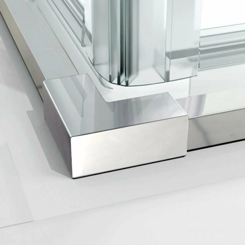 Merlyn 8 Series Frameless Double Pivot Shower Wall 800 X 800mm - S8FPC80H - Image 5