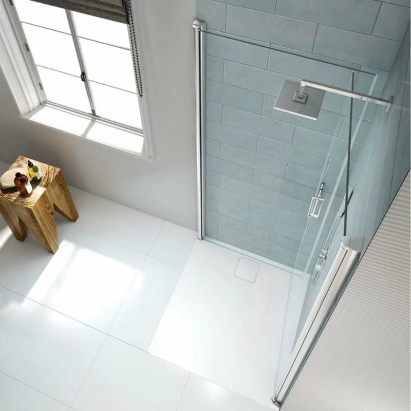Merlyn 8 Series Frameless Double Pivot Shower Wall 800 X 800mm - S8FPC80H