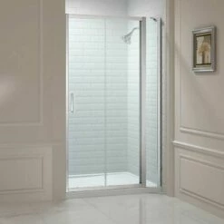 Merlyn 8 Series Sliding Shower Door And Inline Panel 1550mm+ Wide - 1540-1600mm - M88291P2H