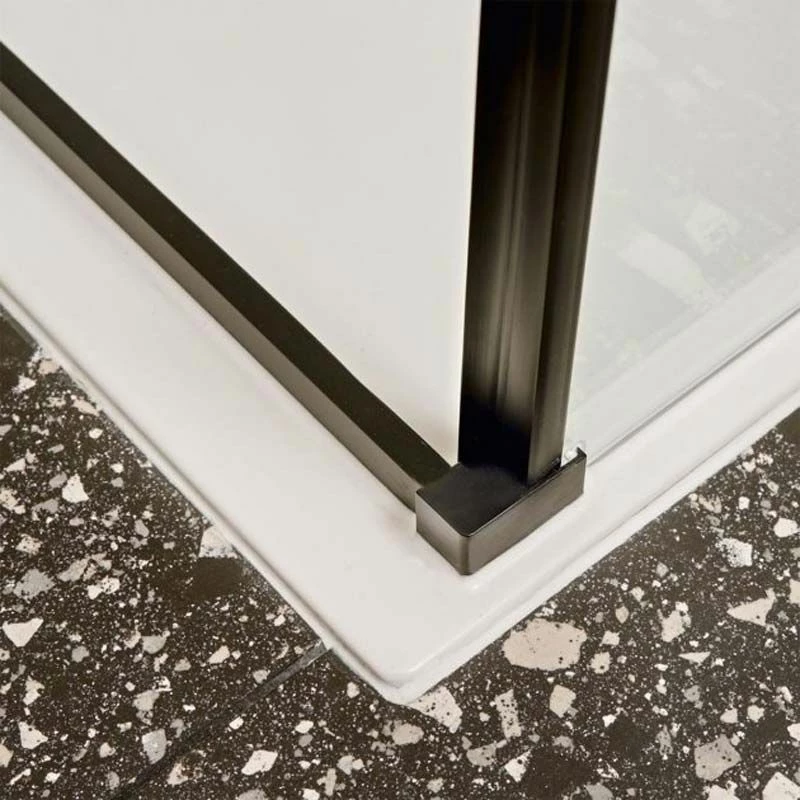 Merlyn Black Sliding Shower Door 1700mm - BLKFSL1700H - Image 5