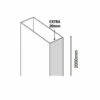 Merlyn Black Sliding Shower Door Extension Profile - BLKFSLEXT