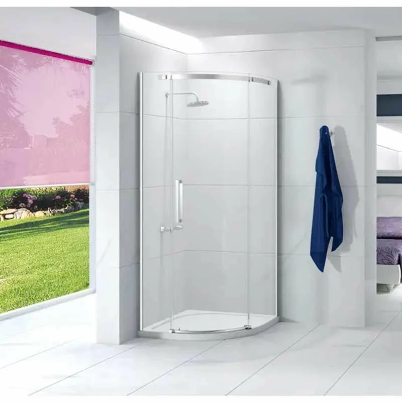 Merlyn Ionic Essence Frameless 1 Door Quadrant Shower Enclosure Left Hand 900x900mm - A0101MH