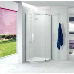 Merlyn Ionic Essence Frameless 1 Door Quadrant Shower Enclosure Right Hand 900x900mm - A0101NH