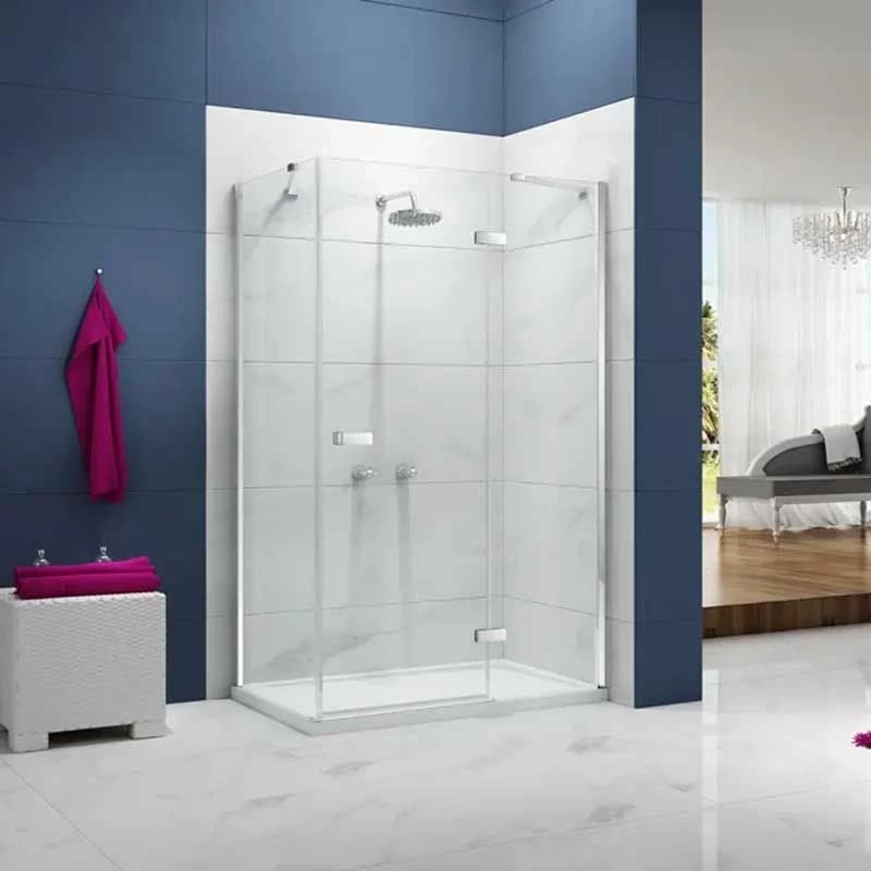 Merlyn Ionic Essence Frameless Hinge & Inline Shower Door 1000+mm - A0111O0 - Image 4