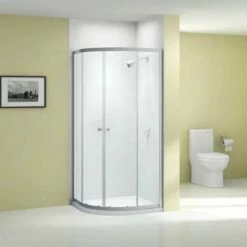 Merlyn Ionic Source Offset Quadrant Shower Enclosure - 2 Sliding Shower Doors 1000x800mm - A1202D0