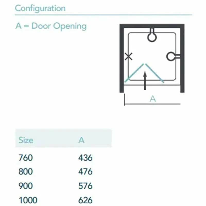Merlyn Ionic Essence Framed Side Panel 900mm - DWH07E0 - Image 3