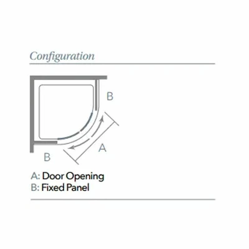 Merlyn 8 Series 2 Door Quadrant Shower Enclosure 1000mm - M83231 - Image 2