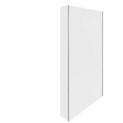 RAK Ceramics Feeling Fixed Return Glass Deflector Panel 2000mm X 250mm (Inc Fixings) - Chrome - RAKFRP100