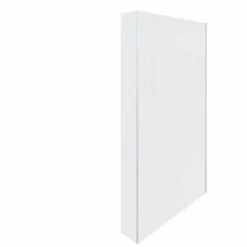 RAK Ceramics Feeling Fixed Return Glass Deflector Panel 2000mm X 250mm (Inc Fixings) - White - RAKFRP500