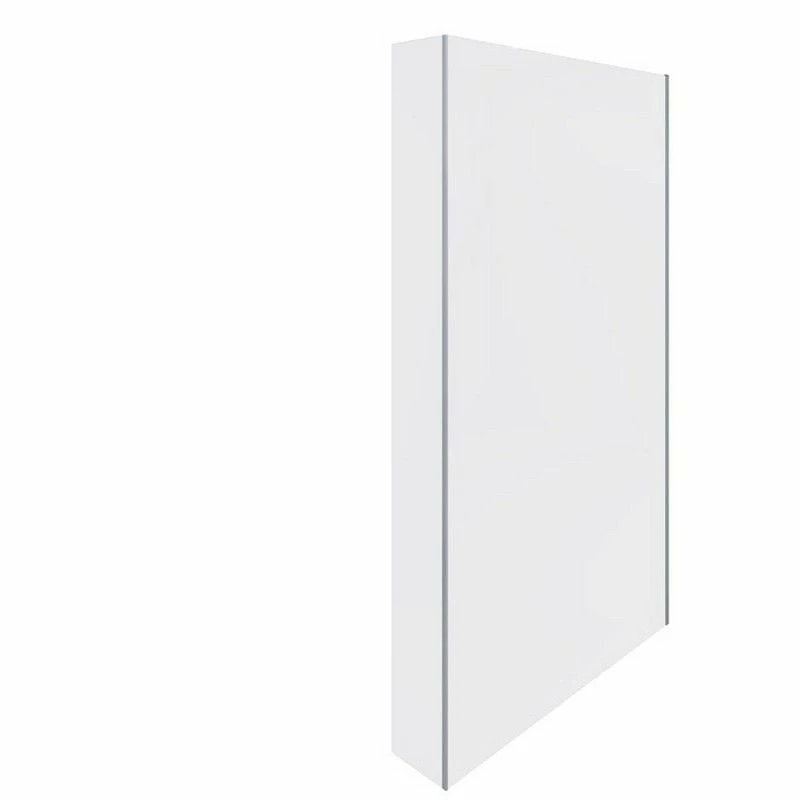 RAK Ceramics Feeling Fixed Return Glass Deflector Panel 2000mm X 250mm (Inc Fixings) - Grey - RAKFRP503