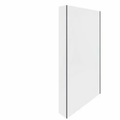 RAK Ceramics Feeling Fixed Return Glass Deflector Panel 2000mm X 250mm (Inc Fixings) - Black - RAKFRP504