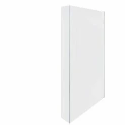 RAK Ceramics Feeling Fixed Return Glass Deflector Panel 2000mm X 250mm (Inc Fixings) - Greige - RAKFRP505