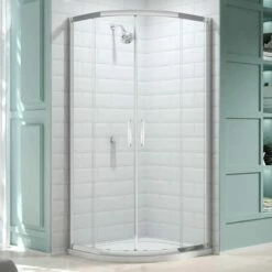 Merlyn 8 Series 2 Door Quadrant Shower Enclosure With Tray 1000 X 1000mm - MS83231