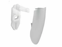 25mm Shower Rail End Cover (Pair) - White